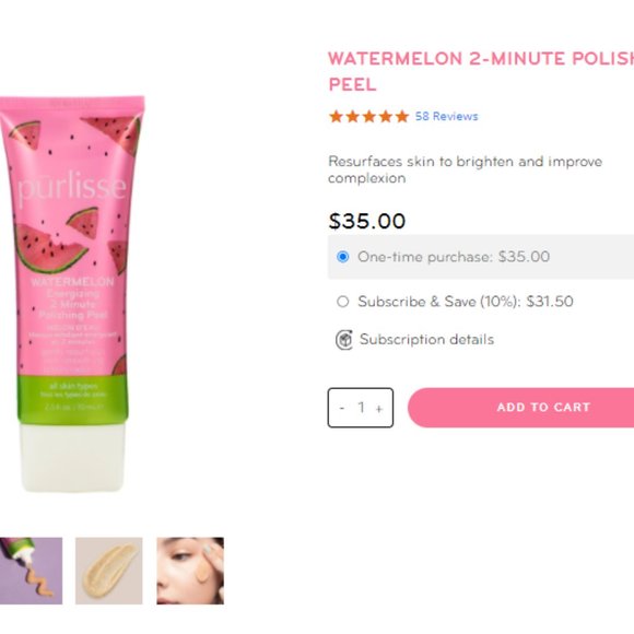 PURLISSE WATERMELON FACE PEEL - Picture 2 of 2